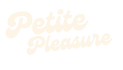 Logo image PNG beige color text logo petite pleasure 